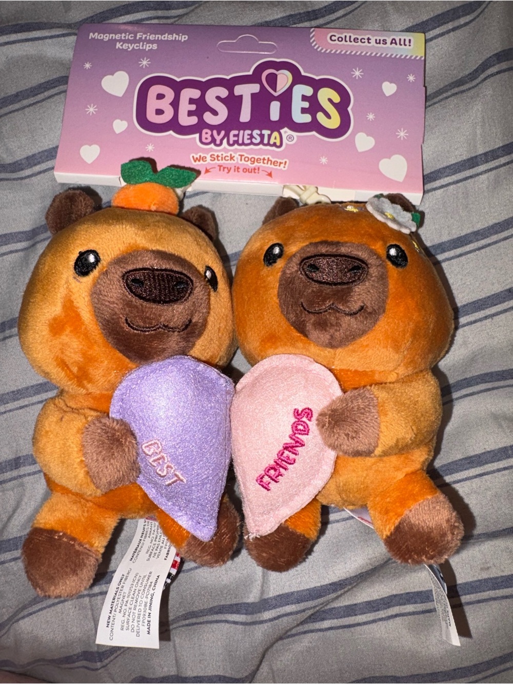 NWT Besties by Fiesta Magnetic Friendship Keyclips